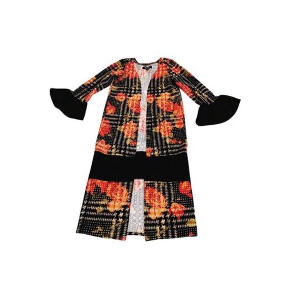 Troy x London girls multi color long sweater Size 3T
